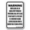 Signmission Safety Sign, 18 in Height, Aluminum, 12 in Length, Equine - Alaska A-1218 Equine - Alaska - alternate 1